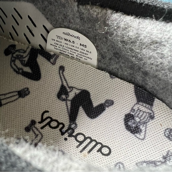 Allbirds Tree Dasher Oiselle x Mia Saine Running Shoes in Light Grey Neon Yellow - Picture 8 of 11